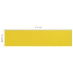 Écran De Balcon Jaune 120x500 Cm PEHD -Mobilier De Jardin Soldes ecran de balcon jaune 120x500 cm pehd 3666722361934 937579