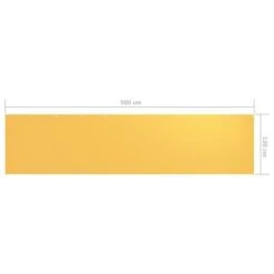 Écran De Balcon Jaune 120x500 Cm Tissu Oxford -Mobilier De Jardin Soldes ecran de balcon jaune 120x500 cm tissu oxford 3666722518284 600105