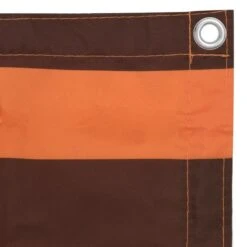 Écran De Balcon Orange Et Marron 120x400 Cm Tissu Oxford -Mobilier De Jardin Soldes ecran de balcon orange et marron 120x400 cm tissu oxford 3666722506892 615373