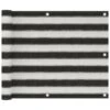 Écran De Balcon PEHD 75x300 Cm Anthracite Et Blanc