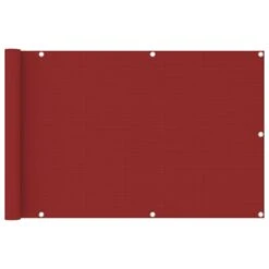 Écran De Balcon Rouge 90x400 Cm PEHD