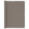 Écran De Balcon Taupe 120x400 Cm Tissu Oxford