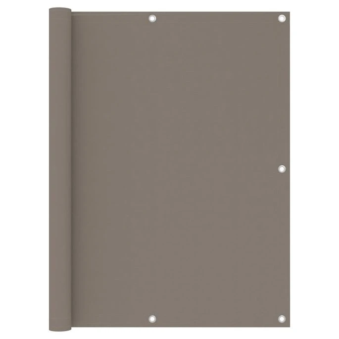 Écran De Balcon Taupe 120x400 Cm Tissu Oxford 1 Écran De Balcon Taupe 120x400 Cm Tissu Oxford