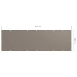 Écran De Balcon Taupe 120x400 Cm Tissu Oxford 9 Écran De Balcon Taupe 120x400 Cm Tissu Oxford -Mobilier De Jardin Soldes ecran de balcon taupe 120x400 cm tissu oxford 3666722506656 615510