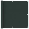 Écran De Balcon Vert Foncé 90x500 Cm Tissu Oxford