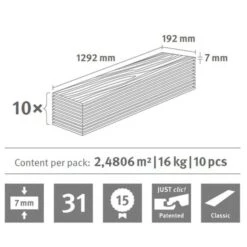 Egger Planches De Plancher Stratifié 49,6 M² 7 Mm Grey Brook Oak -Mobilier De Jardin Soldes egger planches de plancher stratifie 49 6 m 7 mm grey brook oak 8719883663494 1420909