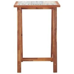 Ensemble De Bar D'extérieur 3 Pcs Carreau Mosaïque Et Acacia -Mobilier De Jardin Soldes ensemble de bar d exterieur 3 pcs carreau mosaique et acacia 8719883808864 1277232