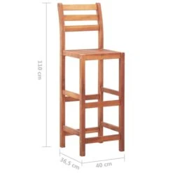 Ensemble De Bar D'extérieur 3 Pcs Carreau Mosaïque Et Acacia -Mobilier De Jardin Soldes ensemble de bar d exterieur 3 pcs carreau mosaique et acacia 8719883808864 1277239