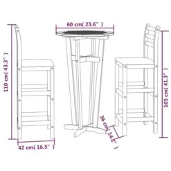 Ensemble De Bar De Jardin 3 Pcs Bois D'acacia Solide 15 Ensemble De Bar De Jardin 3 Pcs Bois D'acacia Solide -Mobilier De Jardin Soldes ensemble de bar de jardin 3 pcs bois d acacia solide 3666722615549 1396602