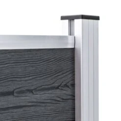 Ensemble De Clôture WPC 5 Carré 872x185 Cm Gris -Mobilier De Jardin Soldes ensemble de cloture wpc 5 carre 872x185 cm gris 3666722187961 1202252