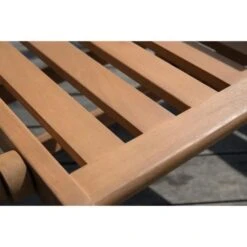 Fauteuil Pliant 2 Places Avec Plateau En Acacia FSC - 126x60x60 Cm -Mobilier De Jardin Soldes fauteuil pliant 2 places avec plateau en acacia fsc 126x60x60 cm 3612407256408 438578