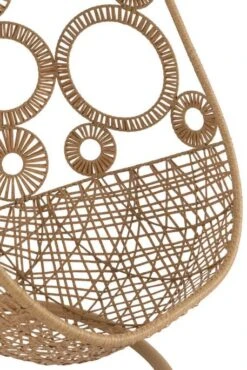 Fauteuil Suspendu Avec Coussins Aluminium Et Roseau Beige Ila -Mobilier De Jardin Soldes fauteuil suspendu avec coussins aluminium et roseau beige ila 5400924207175 1336087