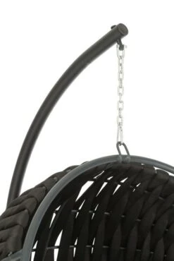 Fauteuil Suspendu Avec Coussins Métal Noir Vega -Mobilier De Jardin Soldes fauteuil suspendu avec coussins metal noir vega 5400924216313 1336038