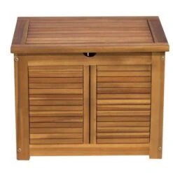 FINLANDEK Coffre De Rangement De Jardin - En Bois D'acacia Naturel