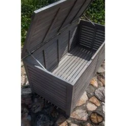 FINLANDEK - Coffre En Acacia Blanchi - HELEA -Mobilier De Jardin Soldes finlandek coffre en acacia blanchi helea 3612408603072 439967