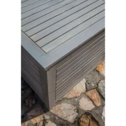 FINLANDEK - Coffre En Acacia Blanchi - HELEA -Mobilier De Jardin Soldes finlandek coffre en acacia blanchi helea 3612408603072 439968