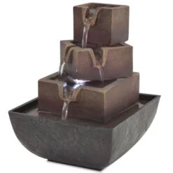 Fontaine D'intérieur Avec Lampe LED Polyrésine 8