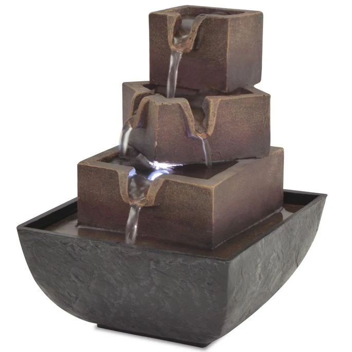 Fontaine D'intérieur Avec Lampe LED Polyrésine 8 1 Fontaine D'intérieur Avec Lampe LED Polyrésine 8