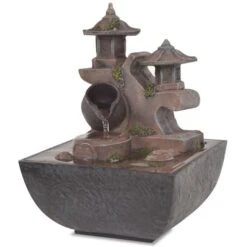 Fontaine D'intérieur Avec Lampe LED Polyrésine 4 8 Fontaine D'intérieur Avec Lampe LED Polyrésine 4 -Mobilier De Jardin Soldes fontaine d interieur avec lampe led polyresine 3666722204057 1164452