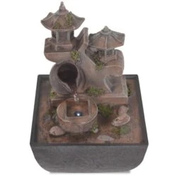 Fontaine D'intérieur Avec Lampe LED Polyrésine 4 9 Fontaine D'intérieur Avec Lampe LED Polyrésine 4 -Mobilier De Jardin Soldes fontaine d interieur avec lampe led polyresine 3666722204057 1164453