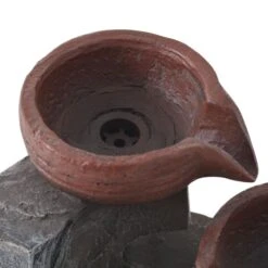 Fontaine D'intérieur Avec Lampe LED Polyrésine 2 -Mobilier De Jardin Soldes fontaine d interieur avec lampe led polyresine 3666722204064 1164448