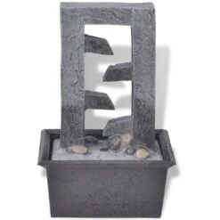 Fontaine D'intérieur Avec Lumière LED Poly-résine -Mobilier De Jardin Soldes fontaine d interieur avec lumiere led poly resine 3666722196024 1174289