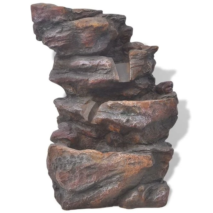 Fontaine D'intérieur Avec Lumière LED Polyrésine 2 Fontaine D'intérieur Avec Lumière LED Polyrésine – Image 2