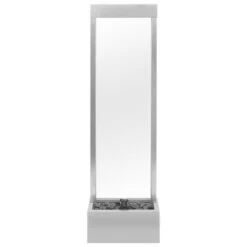 Fontaine De Jardin Argenté 46x24x150 Cm Acier Inoxydable -Mobilier De Jardin Soldes fontaine de jardin argente 46x24x150 cm acier inoxydable 8719883762036 1220106