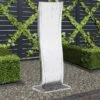 Fontaine De Jardin Avec Pompe Acier Inoxydable 130 Cm Courbé