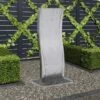 Fontaine De Jardin Avec Pompe Acier Inoxydable 90 Cm Courbé