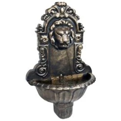 Fontaine Murale Design De Tête De Lion Bronze