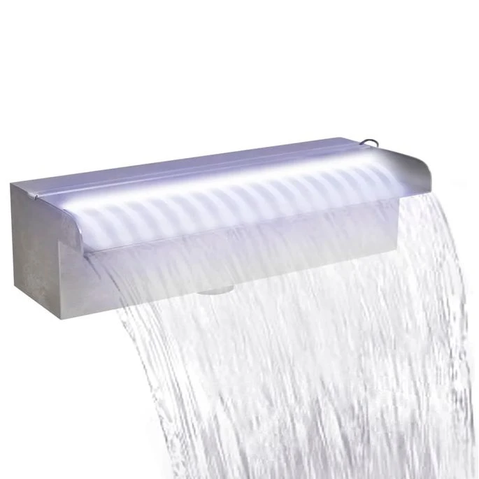 Fontaine Rectangulaire De Piscine Avec LED Inox 30 Cm 1 Fontaine Rectangulaire De Piscine Avec LED Inox 30 Cm