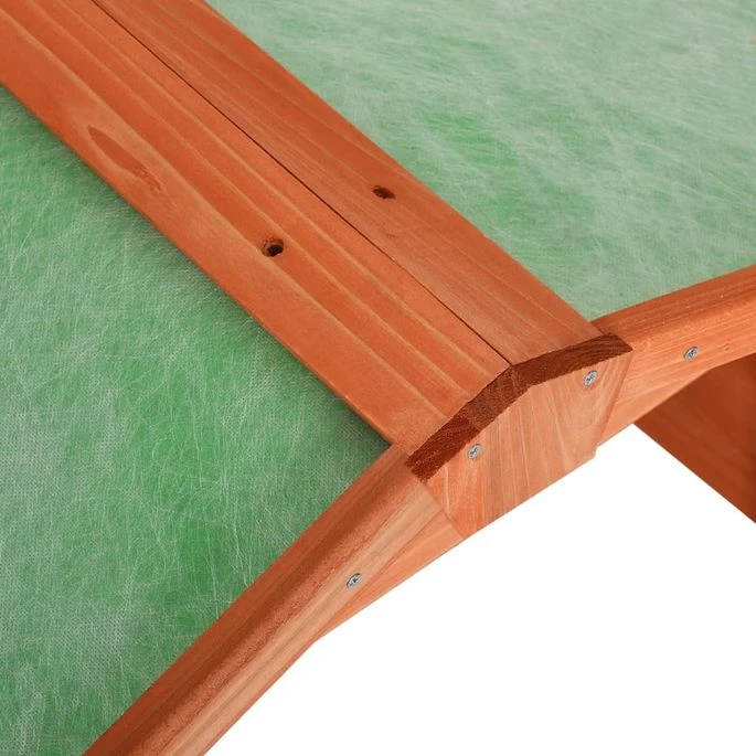 Garage De Tondeuse à Gazon 72x87x50 Cm Bois De Sapin Solide 7 Garage De Tondeuse à Gazon 72x87x50 Cm Bois De Sapin Solide – Image 7