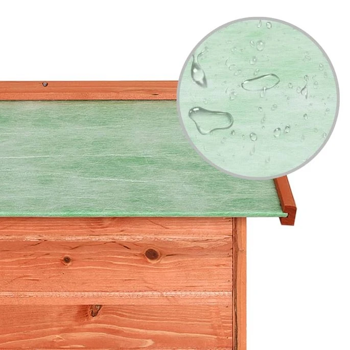 Garage De Tondeuse à Gazon 72x87x50 Cm Bois De Sapin Solide 8 Garage De Tondeuse à Gazon 72x87x50 Cm Bois De Sapin Solide – Image 8