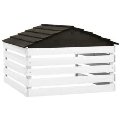 Garage De Tondeuse à Gazon Noir Et Blanc 78x74x54 Cm Sapin -Mobilier De Jardin Soldes garage de tondeuse a gazon noir et blanc 78x74x54 cm sapin 3666722183178 1215274