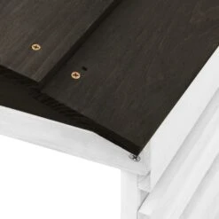 Garage De Tondeuse à Gazon Noir Et Blanc 78x74x54 Cm Sapin -Mobilier De Jardin Soldes garage de tondeuse a gazon noir et blanc 78x74x54 cm sapin 3666722183178 1215276