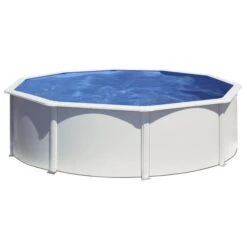 GRE Kit Piscine Hors-sol Ronde En Acier Wet Ø4,60x1,20 M - Liner Bleu