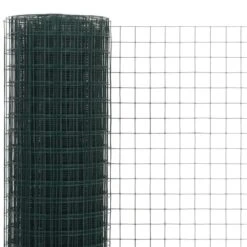 Grillage Acier Avec Revêtement En PVC 10x1,5 M Vert -Mobilier De Jardin Soldes grillage acier avec revetement en pvc 10x1 5 m vert 8718475701569 1169519