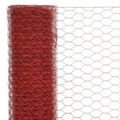 Grillage Acier Avec Revêtement En PVC 25x1 M Rouge 8 -Mobilier De Jardin Soldes grillage acier avec revetement en pvc 25x1 m rouge 8718475625018 1193026