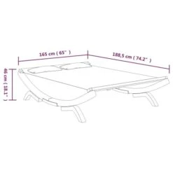 Hamac 165x188,5x46 Cm Bois Courbé Massif Anthracite -Mobilier De Jardin Soldes hamac 165x188 5x46 cm bois courbe massif anthracite 3666722763264 1412729