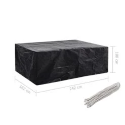 Housse De Salon De Jardin 8 œillets 242 X 162 X 100 Cm -Mobilier De Jardin Soldes housse de salon de jardin 8 illets 242 x 162 x 100 cm 3666722180429 1217634