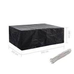 Housses De Salon De Jardin 2 Pcs 8 œillets 242x162x100 Cm -Mobilier De Jardin Soldes housses de salon de jardin 2 pcs 8 illets 242x162x100 cm 3666722200073 1169349