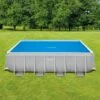 Intex Couverture Solaire De Piscine Bleu 400x200 Cm Polyéthylène