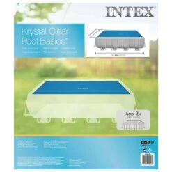 Intex Couverture Solaire De Piscine Bleu 400x200 Cm Polyéthylène -Mobilier De Jardin Soldes intex couverture solaire de piscine bleu 400x200 cm polyethylene 6941057422282 1221552