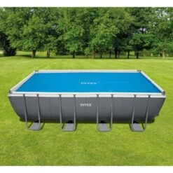 Intex Couverture Solaire De Piscine Bleu 538x253 Cm Polyéthylène