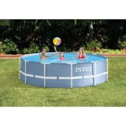 INTEX Kit Piscine Ronde Tubulaire Prism Frame - 3,66 M X 99 Cm + Bâche De Protection Offerte -Mobilier De Jardin Soldes intex kit piscine ronde tubulaire prism frame 3 66 m x 99 cm bache de protection offerte 3662197001504 437099
