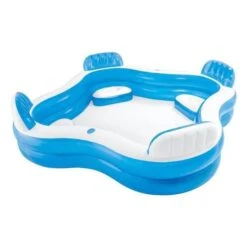 INTEX Piscine Gonflable Avec 4 Sieges Pour Enfant Et Famille - 2,29x2,29x0,66m -Mobilier De Jardin Soldes intex piscine gonflable avec 4 sieges pour enfant et famille 2 29x2 29x0 66m 6941057454757 559535