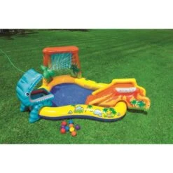 INTEX Piscine Gonflable Enfant / Aire De Jeux Aquatique Dinosaure 249 X 191 X 109 Cm -Mobilier De Jardin Soldes intex piscine gonflable enfant aire de jeux aquatique dinosaure 249 x 191 x 109 cm 6941057402482 534307
