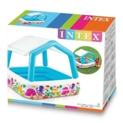 INTEX Piscine Ombrelle Aqua 157x157x122Cm -Mobilier De Jardin Soldes intex piscine ombrelle aqua 157x157x122cm 6941057402567 534315
