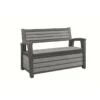 KETER Coffre-banc Jardin En Résine Brossium - 227 L - Gris